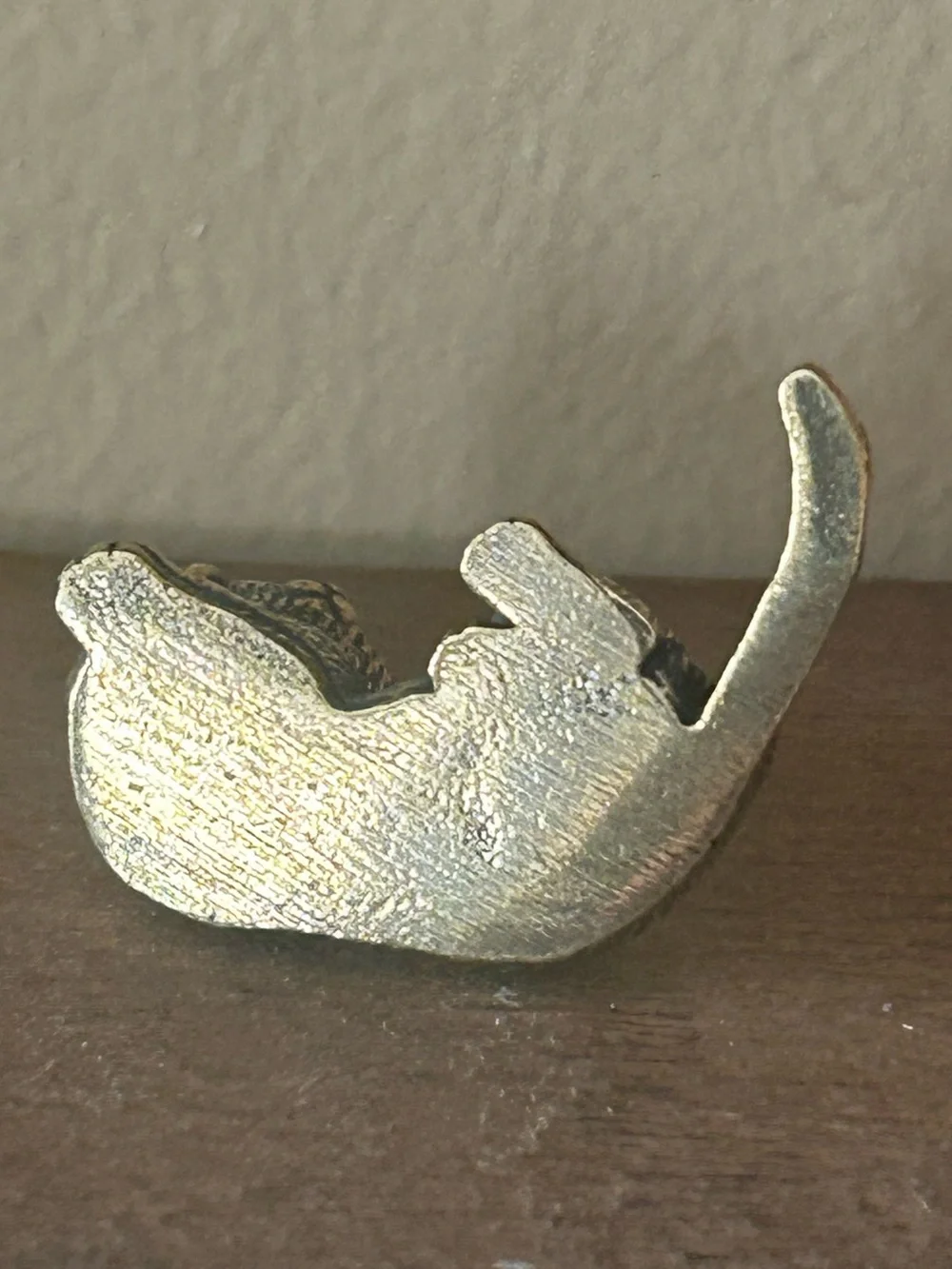 Vintage Miniature Solid Brass Cat Figurines